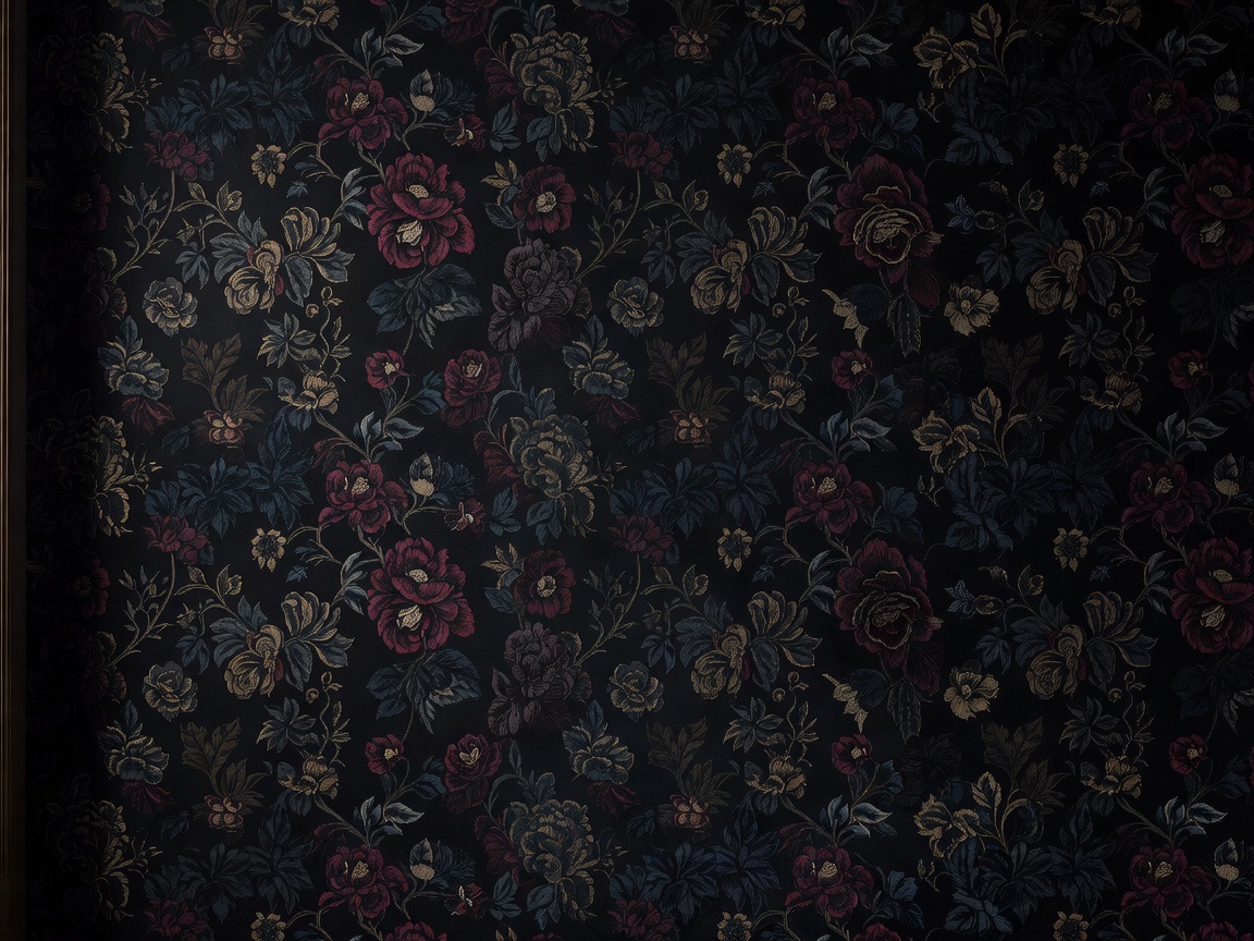 Elegant dark floral wallpaper style background